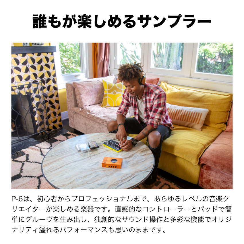 ローランド（Roland） コンパクトサンプラー P-6 ケース付きセット