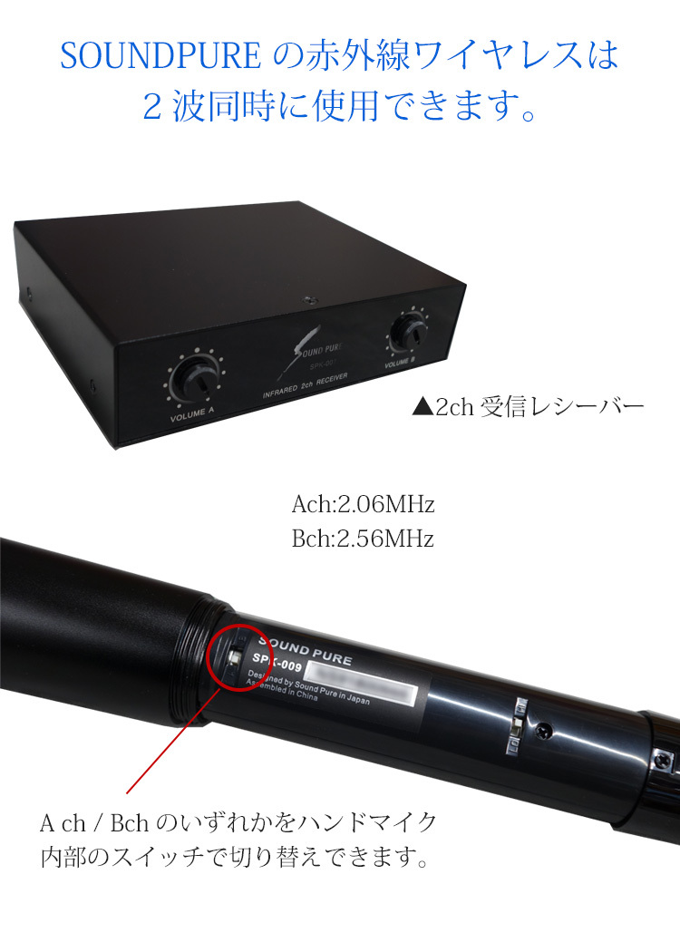 SOUNDPURE �ԊO�����C�����X�}�C�N + audio-technica �����&�[�d��Z�b�g �Œ�ݔ� �J���I�P�X�� �֘A�摜3