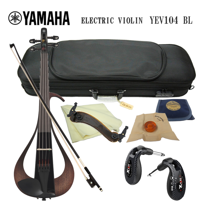 未使用級美品 YAMAHA YEV104 BL エレキバイオリン ケース付き YAMAHA（ヤマハ） エレキバイオリン YEV104 ブラック ワイヤレスセット