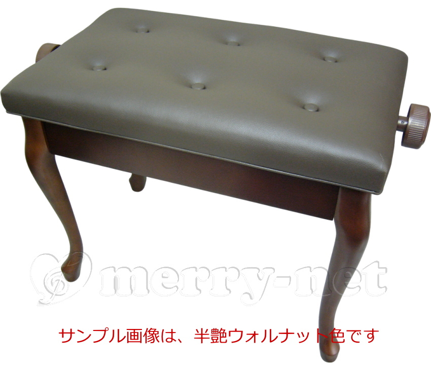 ピアノ椅子　ブラウン　茶色　猫脚　高さ調節 Amazon.co.jp: RAKU ピアノ椅子 高低高さ調整可能 幅55cm 奥行33cm 無