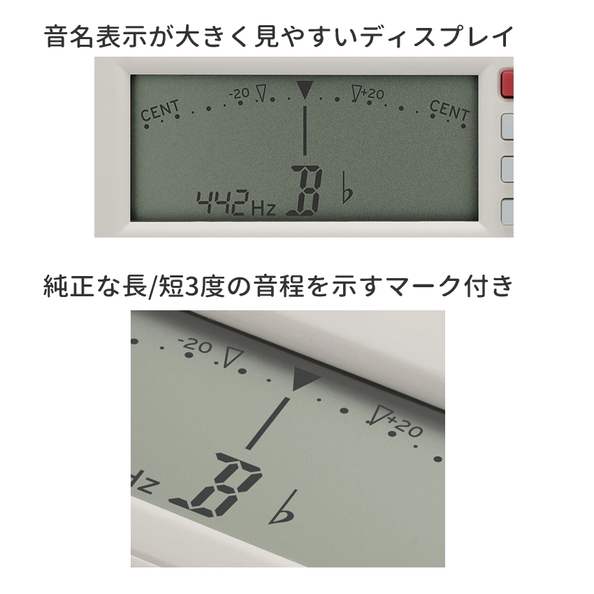 KORG コルグ クロマチックチューナー CA-50 クリップマイク CM-300WH セミハードケースセット 管楽器チューナー マイクも一緒に収納できるセミハードケース付き | KORG | 07