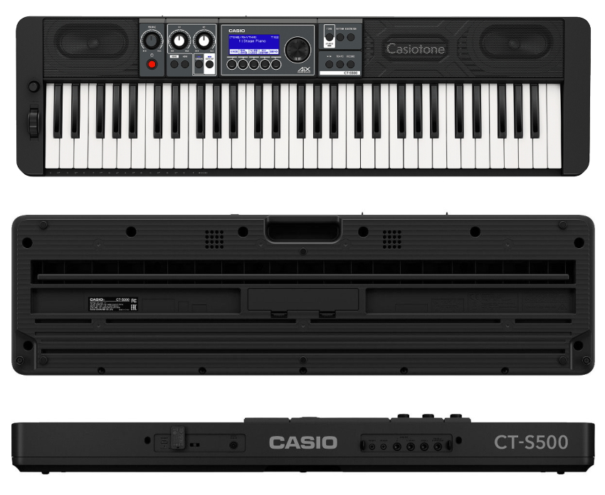 CASIO 61鍵盤キーボード CT-S500「テーブル型スタンドやケース2種付き」Casiotone カシオトーン_1