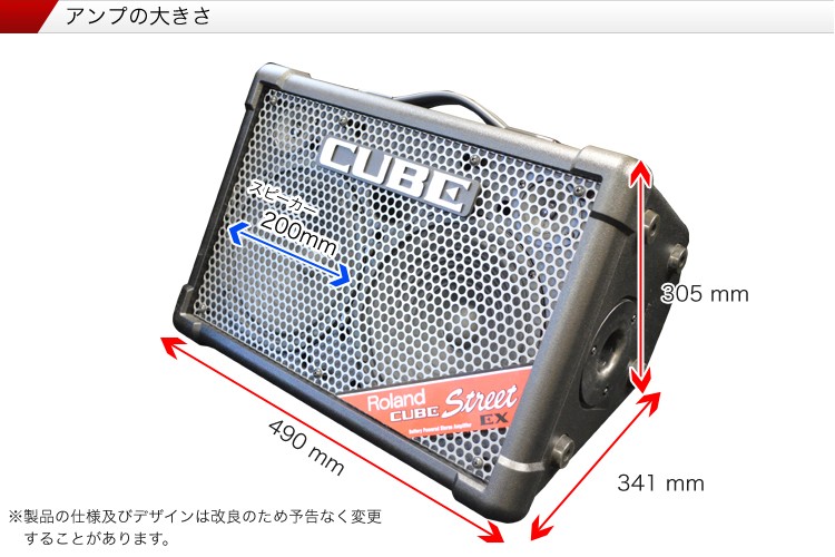 Roland CUBE STREET EX アンプ +マイク2本付き ローランド（Roland） Roland CUBE STREET EX ちょっと良い