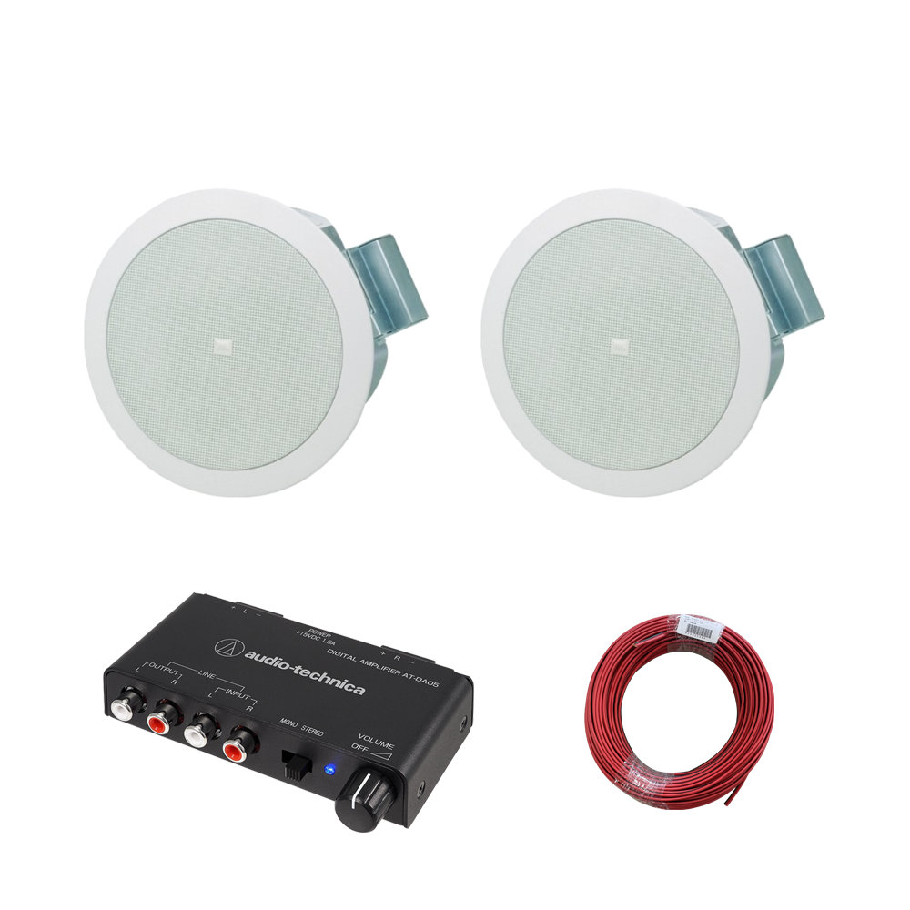 JBL（ジェイビーエル） 天井埋込みスピーカーセット 白色 2個セット