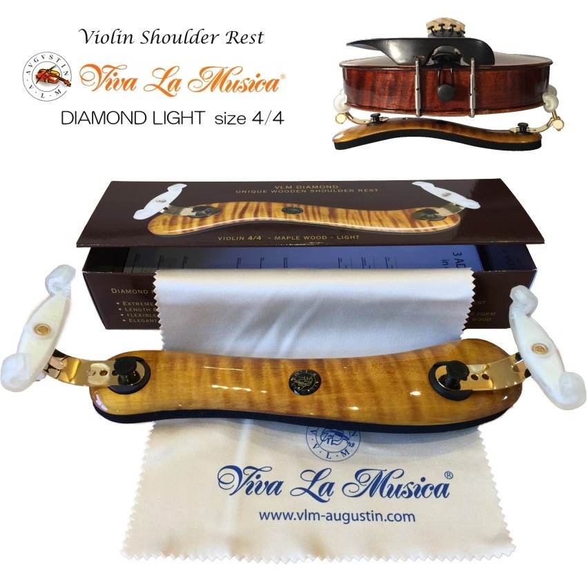 VLM バイオリン 肩当 DIAMOND LIGHT 4/4「ダイアモンド・ライト」木製