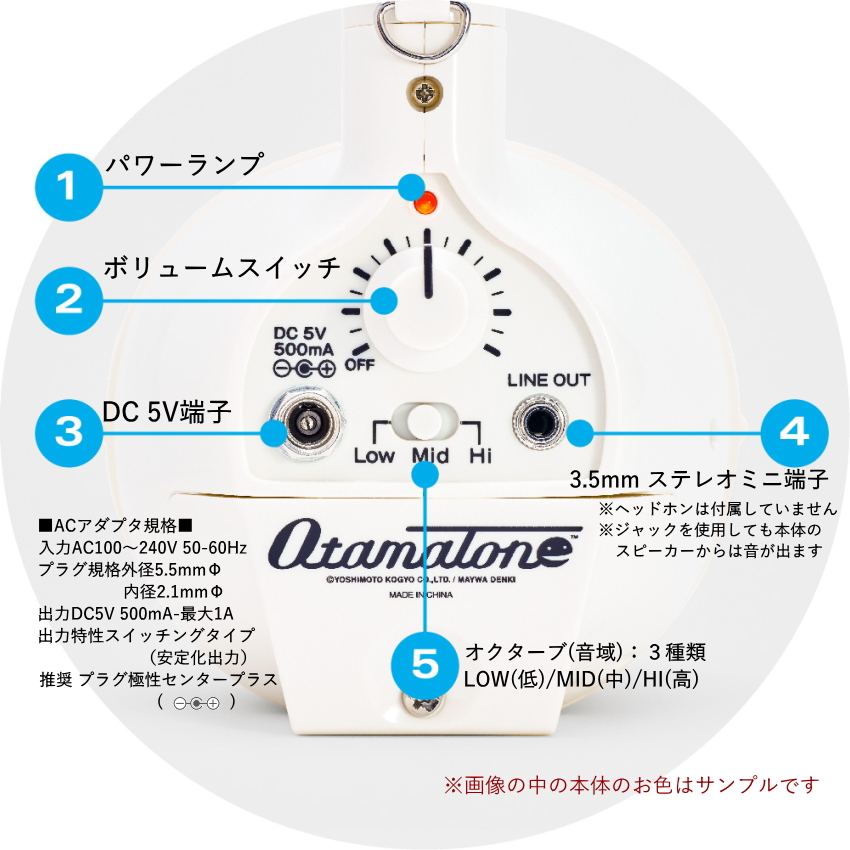 明和電機 電子楽器 オタマトーン デラックス ミント スタンド付 : 福山