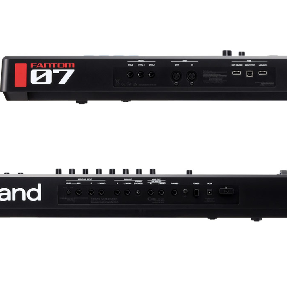 Roland シンセサイザー FANTOM-07 ソフトケース+X型キーボードスタンド 持ち運びに便利_8