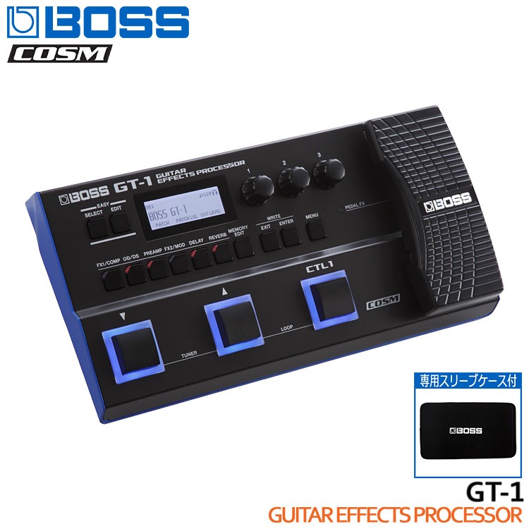 専用スリーブケース付 BOSS マルチエフェクター GT-1 ボス エフェクター｜福山楽器センターYS店