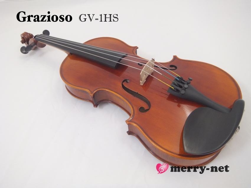 奉仕品♥初心者大人用♥高品質サミックバイオリン4/4♥極美品弓ケ―ス松脂調弦笛付 Grazioso GV-1HS 4/4 バイオリン 4点セット : 福山楽器センターYS店