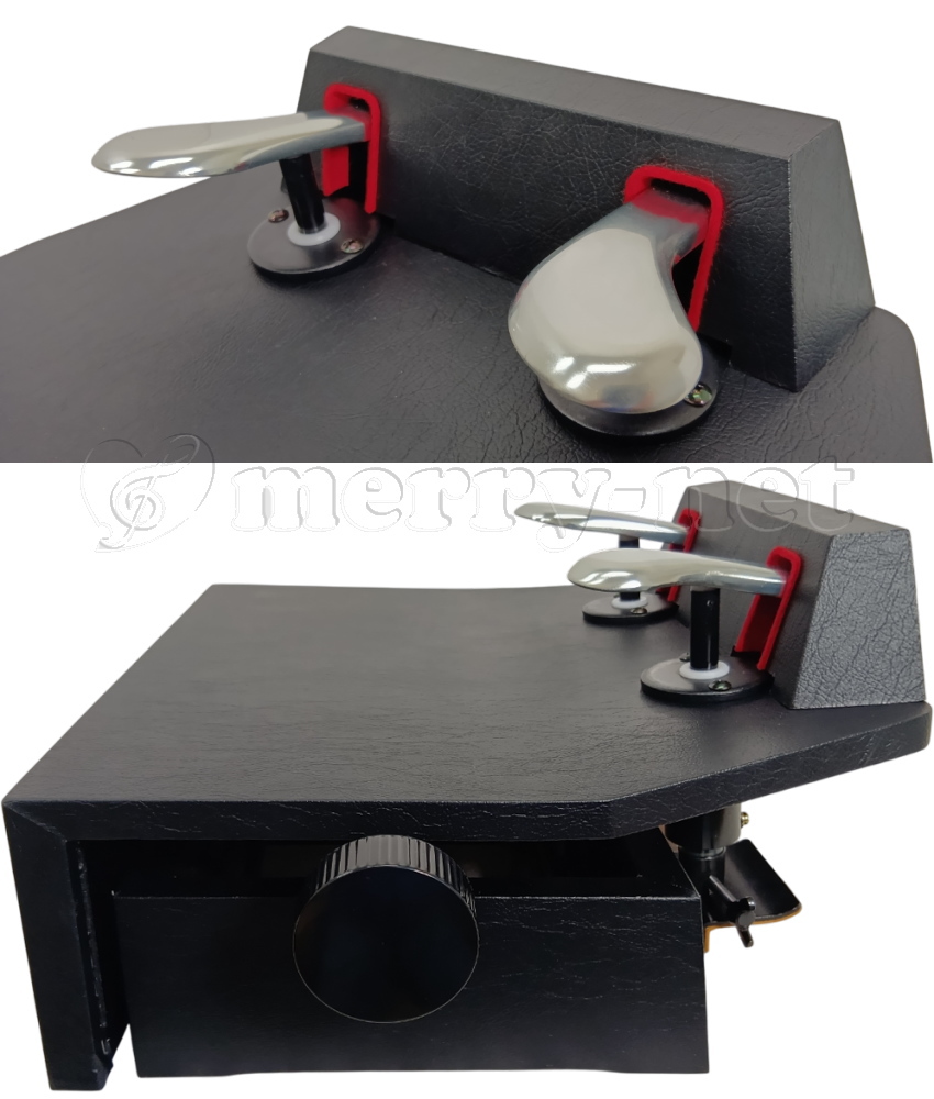 ピアノ補助ペダル M60 (M-60) ピアノ用 ペダル付き足台 : 福山楽器