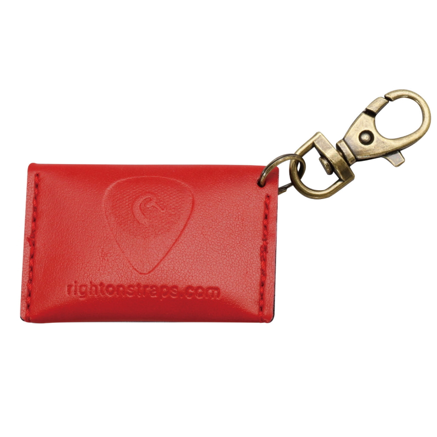 Right On! STRAPS ピックケース PICK POUCH PLAIN RED ライトオン！ストラップス｜merry-ys3｜02