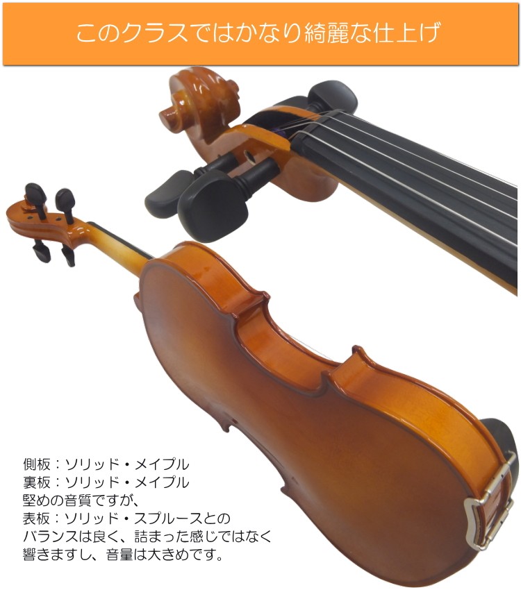 STENTOR FVS-17 4/4 ヴァイオリン 入門セット 初心者向け バイオリン セット FVS-17【独学12点セット