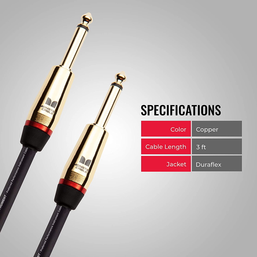 MONSTER CABLE M ROCK2-3 0.9m S-S ギターケーブル モンスター