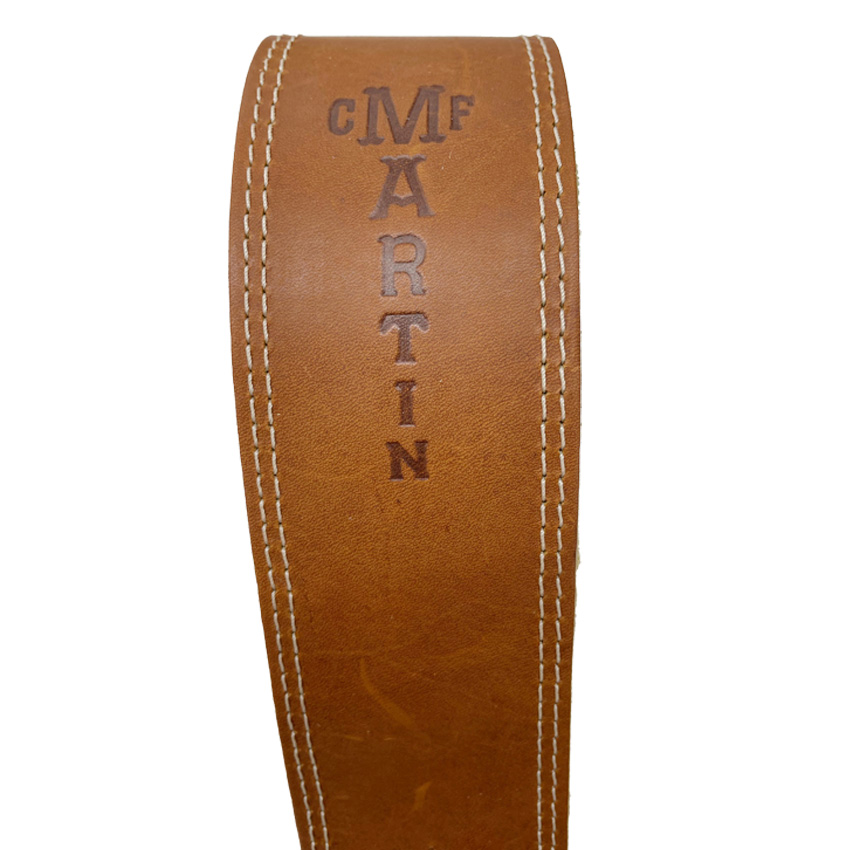 Martin ギターストラップ BALL GLOVE LEATHER STRAP 18A0012 BR