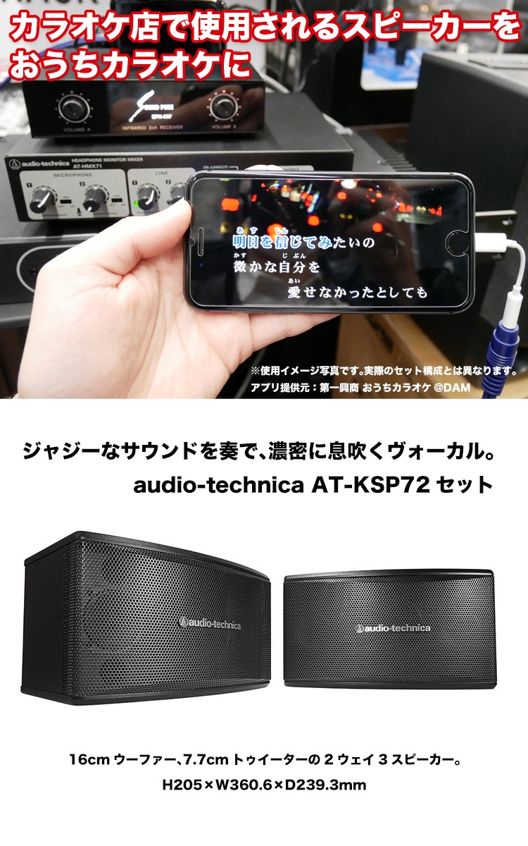 オーディオテクニカ（audio-technica） 自宅カラオケセット 業務用 
