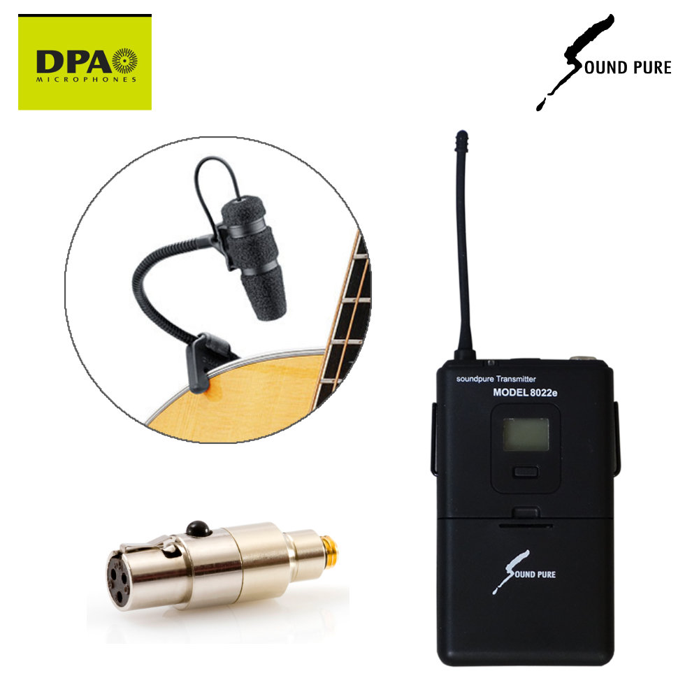DPA アコースティックギター用 グースネックマイク + ワイヤレス送信機