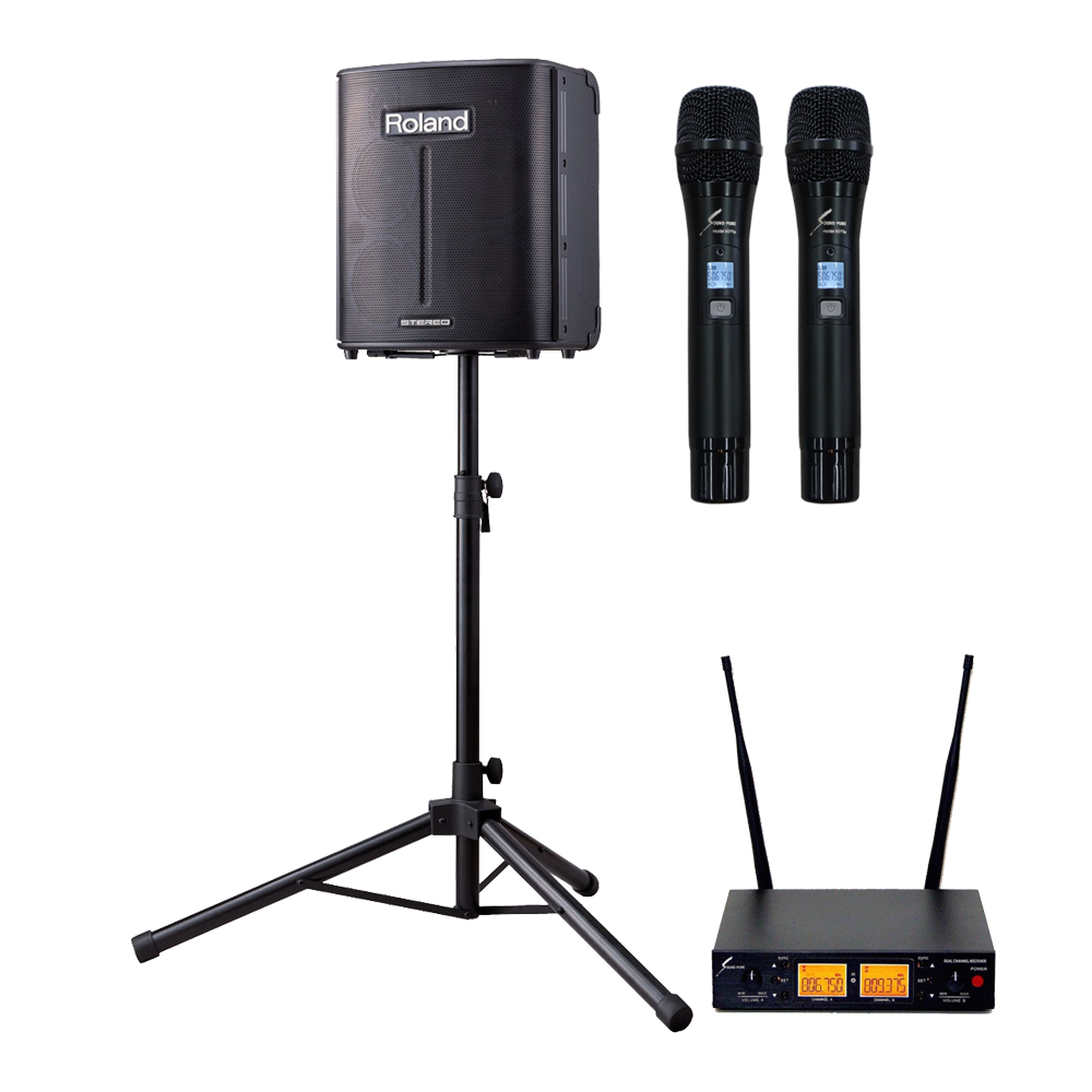 ローランド（Roland） 簡易PAセット BA-330 / スピーカースタンド +