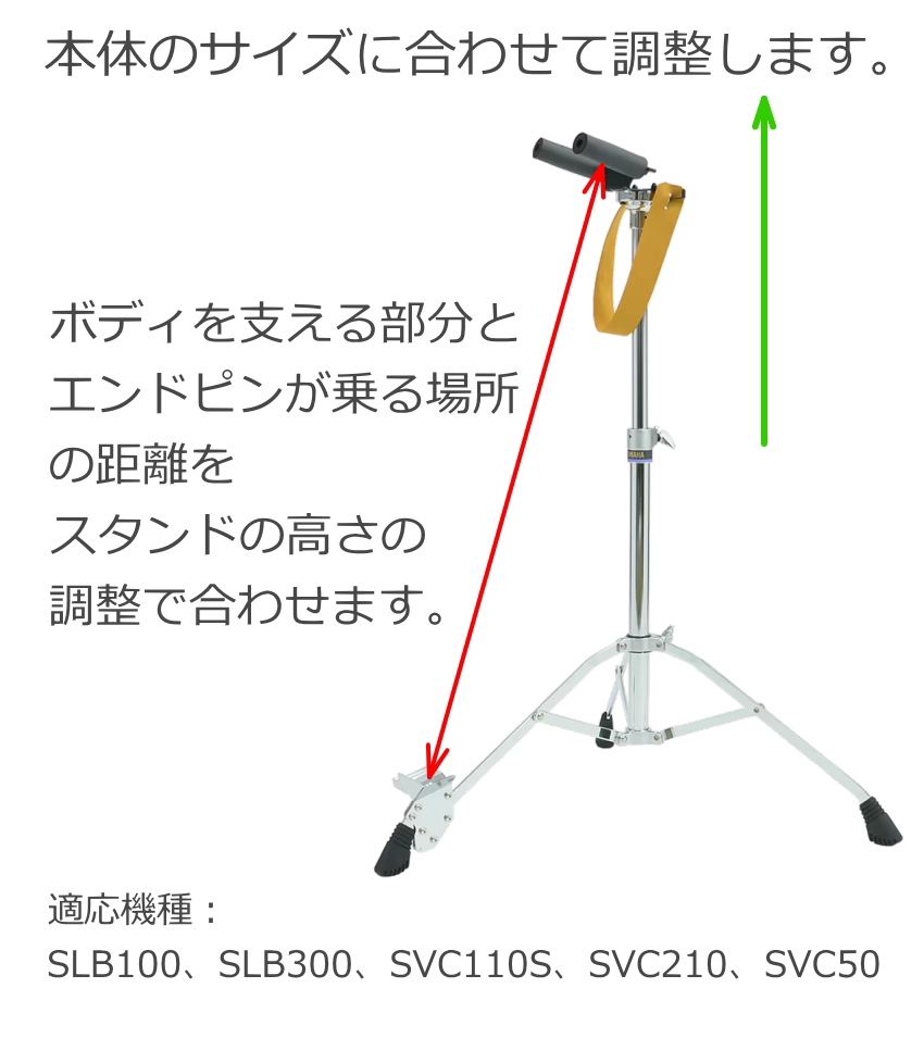 ヤマハ サイレントチェロ＆ベース用スタンド BST1 対象機種SLB100