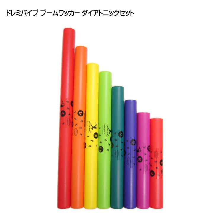 【Boomwhackers（ブームワッカー）ドレミパイプ 14音セット】 ドレミパイプ ブームワッカー ダイアトニックセット 基本8音セット