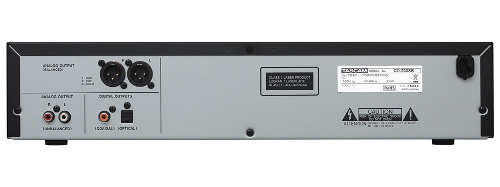 TASCAM 業務用CDプレーヤー CD-200SB (標準フォン接続用ケーブル付き