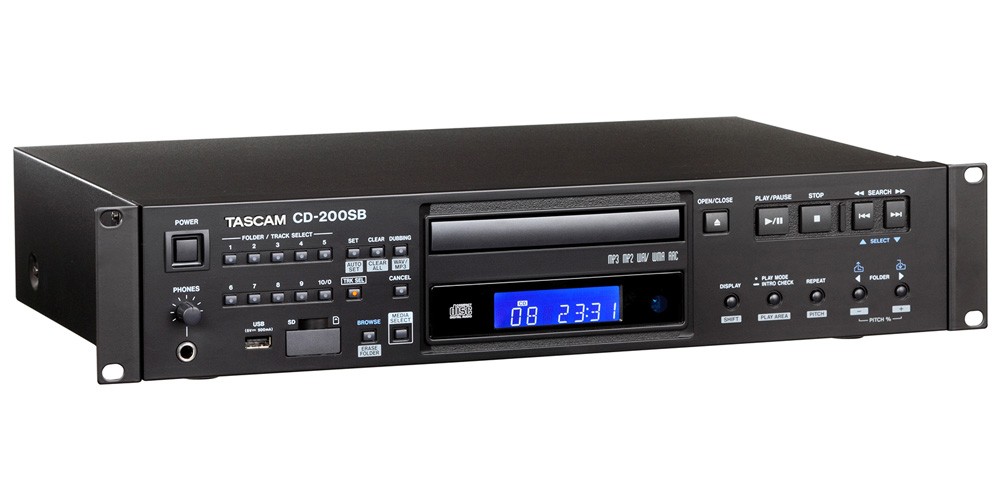 TASCAM 業務用CDプレーヤー CD-200SB (標準フォン接続用ケーブル付き