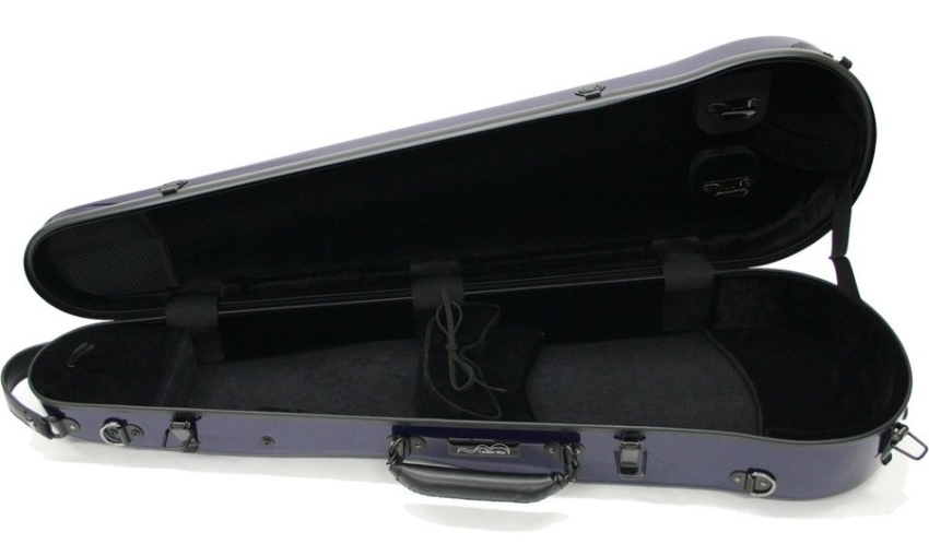 カーボンファイバー製 バイオリン ケースCFV-2 ブルー CFV2-BLU : 音響