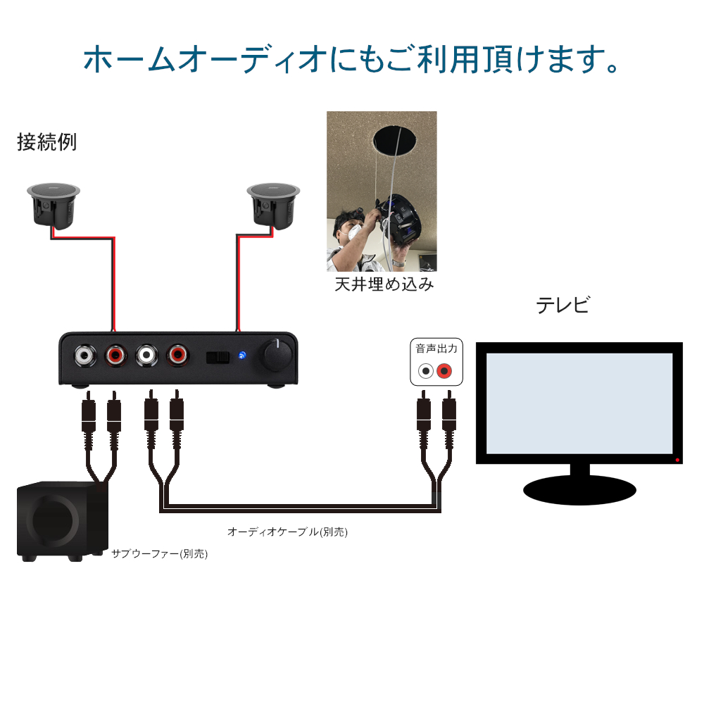 BOSE（ボーズ） 天井埋め込みスピーカー 黒 店舗BGM等に : 音響機材と