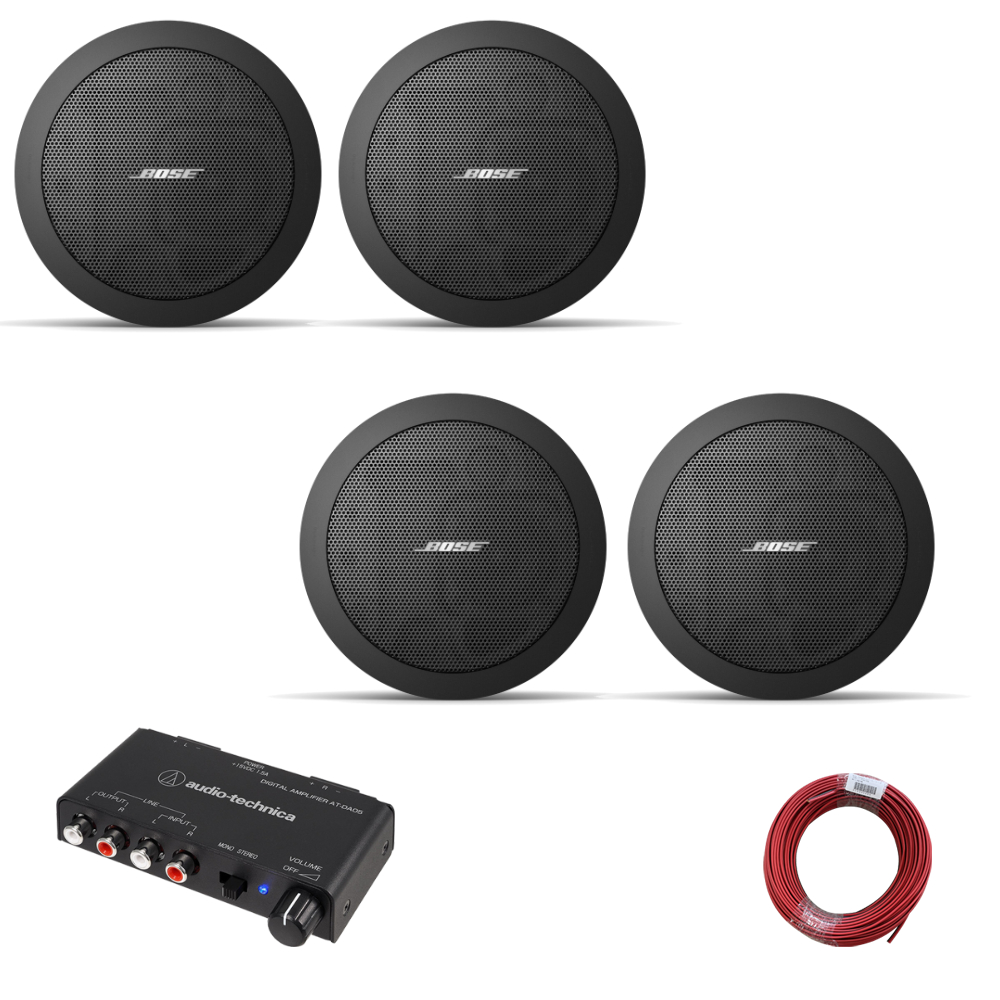 BOSE 天井埋め込みスピーカー 黒 4台セット 店舗BGM等に