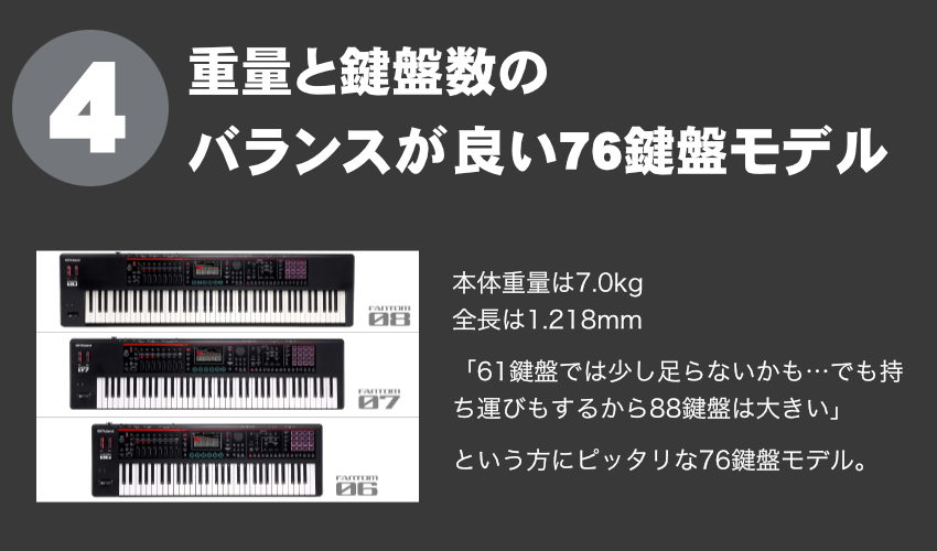 ローランド（Roland） シンセサイザー FANTOM-07 2段積み キーボード