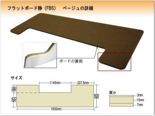 ピアノ用 防音＆断熱タイプ 床補強ボード：吉澤 フラットボード静 FBS