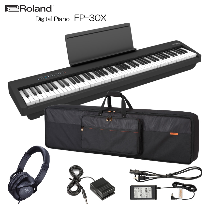 【美品】Roland FP-30X デジタルピアノ 88鍵 ローランド（Roland） 電子ピアノ FP-30X ブラック Roland 88鍵