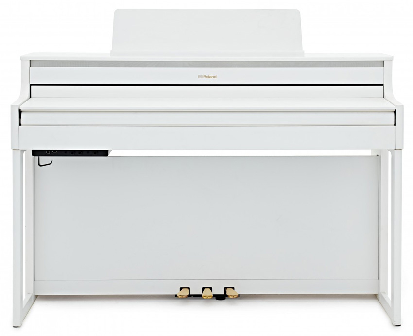 運送・設置付■ローランド HP704 ホワイト 「防音マット付き」Roland HP-704 WHS■代引不可の画像