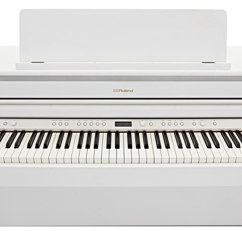 運送・設置付■ローランド HP704 ホワイト 「防音マット付き」Roland HP-704 WHS■代引不可の画像