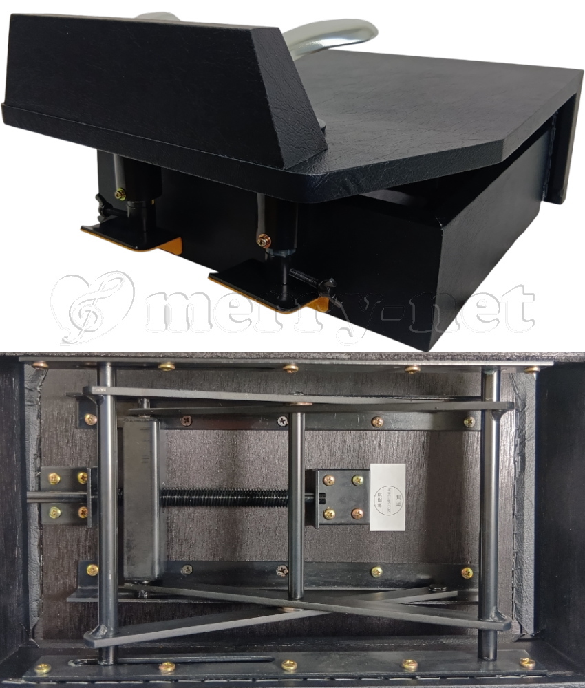 ピアノ補助ペダル M60 (M-60) ピアノ用 ペダル付き足台 : 音響機材と