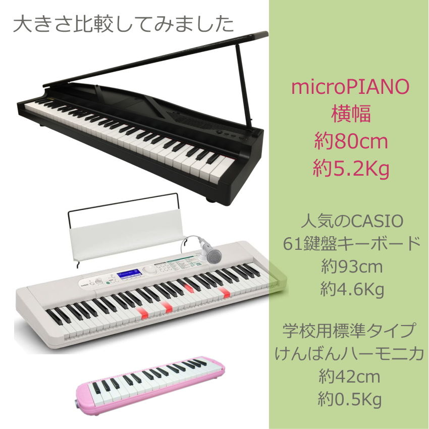 KORG microPIANO BK ピアノ型 キーボード 3点セット｜merry-ys4｜08