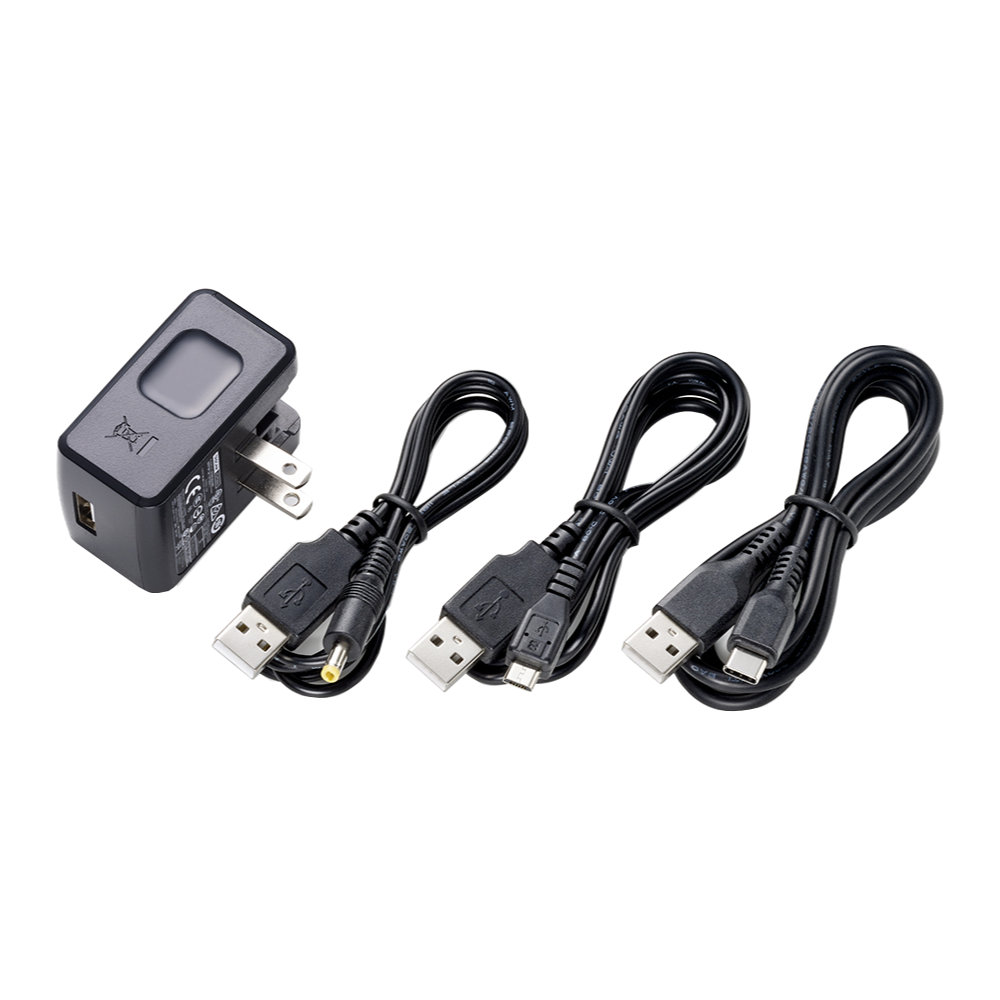 TASCAM PS-P520Uセット内容品 USBACアダプタ Type-C micro USB DCジャック3種類ばらセット Portacapture X8 DR-05X DR-07X DR-40X DR-70D DR-701D CD-VT2