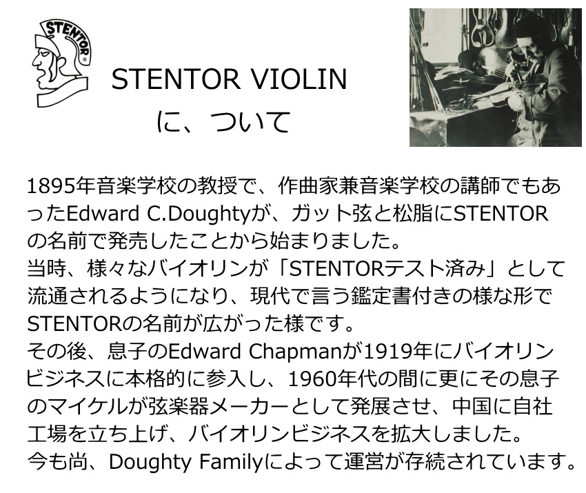 KIKUTANI（キクタニ） STENTOR 国内未発表バイオリン 1560A 6点セット