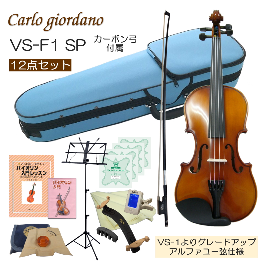 楽器・機材 カルロジョルダーノ vs－2 バイオリン ケース＆弓セット