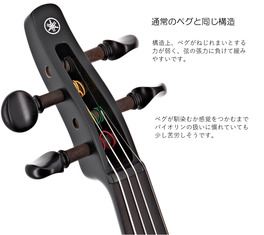 YAMAHA（ヤマハ） サイレント バイオリン YSV104 BL 「Roland 小型