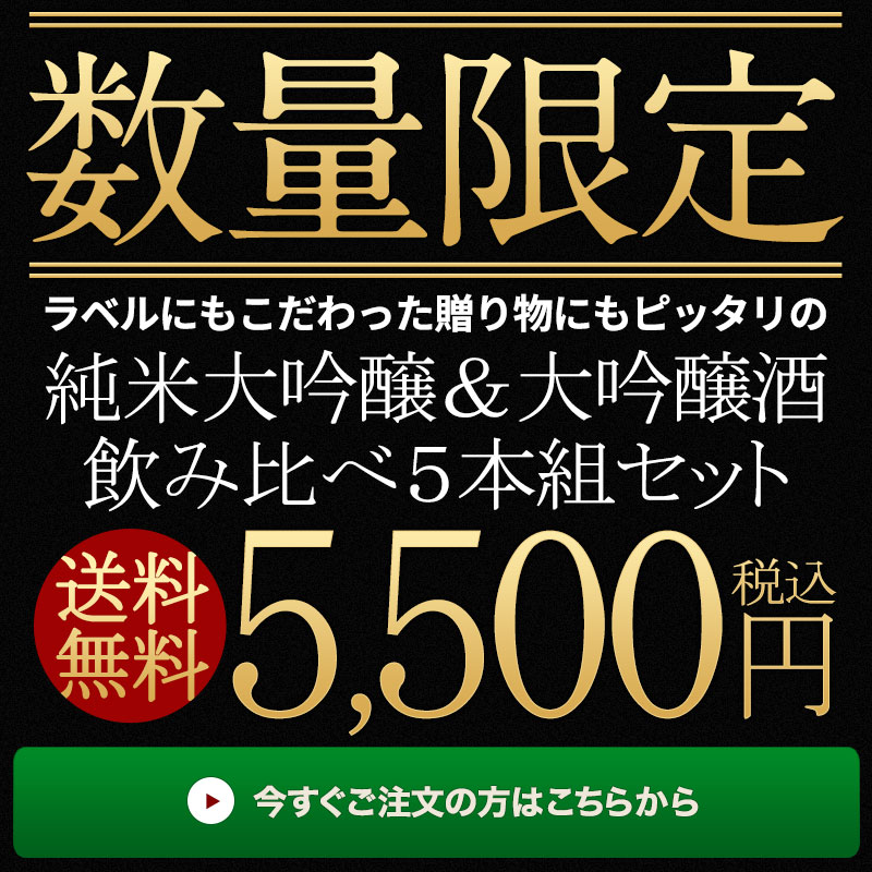 大吟醸 飲み比べ720ml 5本組セット