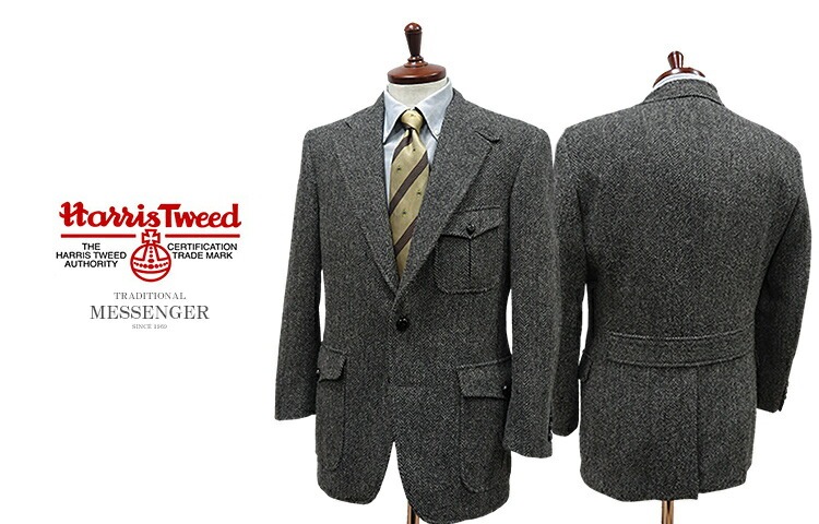 トラッドファッション復刻版 MESSENGER 3ツ釦段返りハンティング