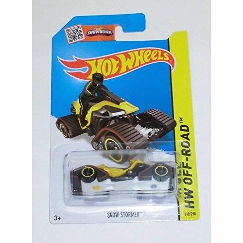 Hot WHeeLs SHOWDOWN ホットウィール C4982 982J JC 110/250 HW OFF-ROAD SNOW STORMER 単品 ミニカー スノーモービル MATEL｜metacyverse