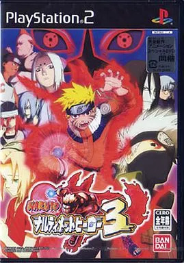 ナルティメットカード　ナルトホロ 中古】NARUTO 〜ナルティメットヒーロー3〜 / PlayStation2（帯