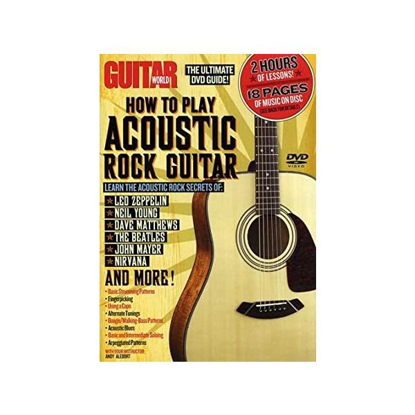 【中古】How to Play Acoustic Rock Guitar [DVD] [Import] / Andy Aledort（帯なし）｜metacyverse