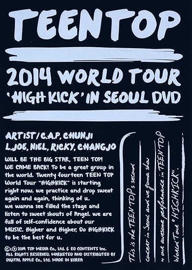【中古】2014 World Tour "High Kick" in Seoul (2DVD + フォトブック) (韓国盤) / TEEN TOP （帯なし）