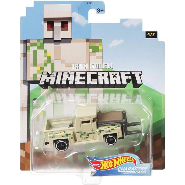 Hot Wheels 2020 Minecraft Gaming 1/64 Character Cars -Iron Golem Vehicle (4/7)