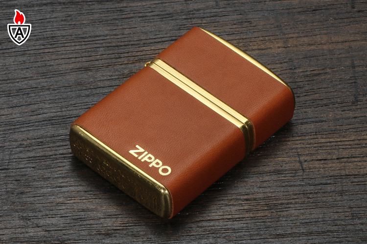 ZIPPO（ジッポー） クラシック・レザー キャメル /アーマーケース162