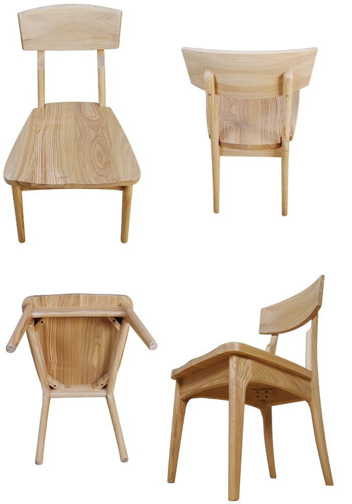 ダイニングチェア タモ材 チェア ２脚セット 完成品 : shin-ndsk-chair