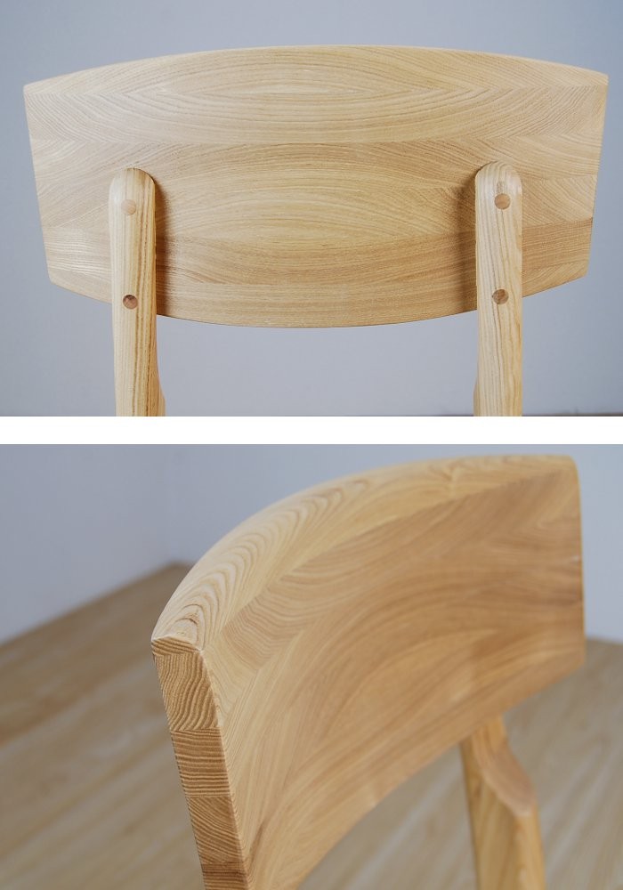 ダイニングチェア タモ材 チェア ２脚セット 完成品 : shin-ndsk-chair