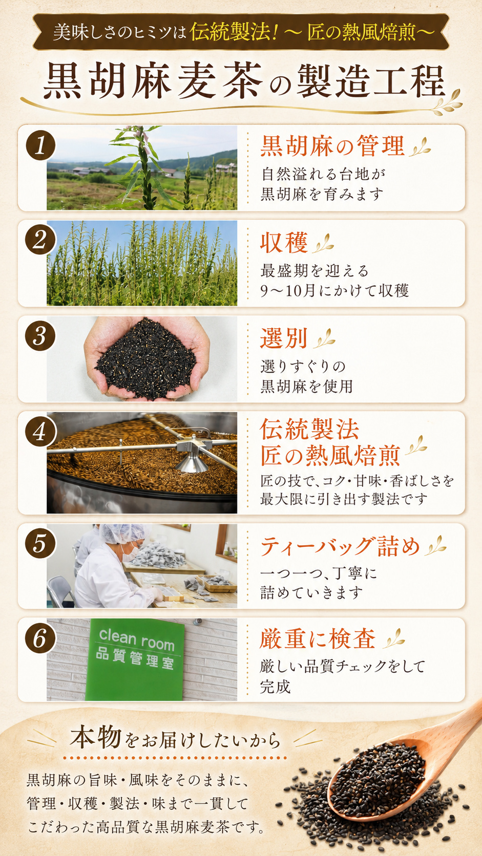 黒ごま麦茶